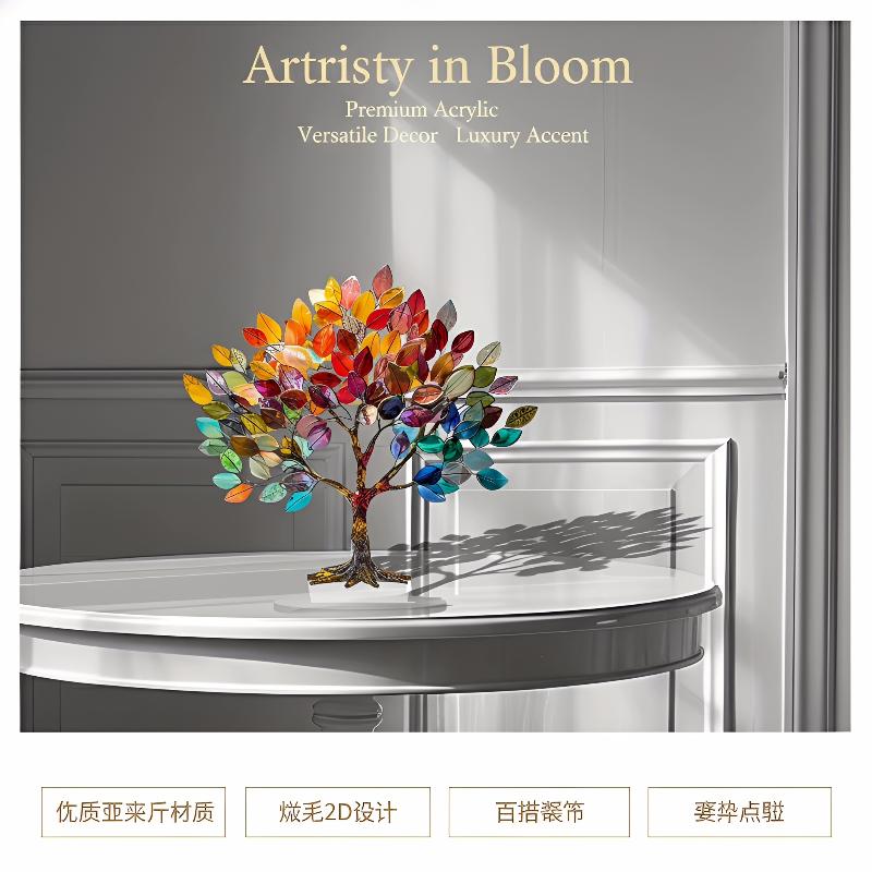 Desk Setup At Home - Acrylic Lily Flower 2D Ornament Desktop