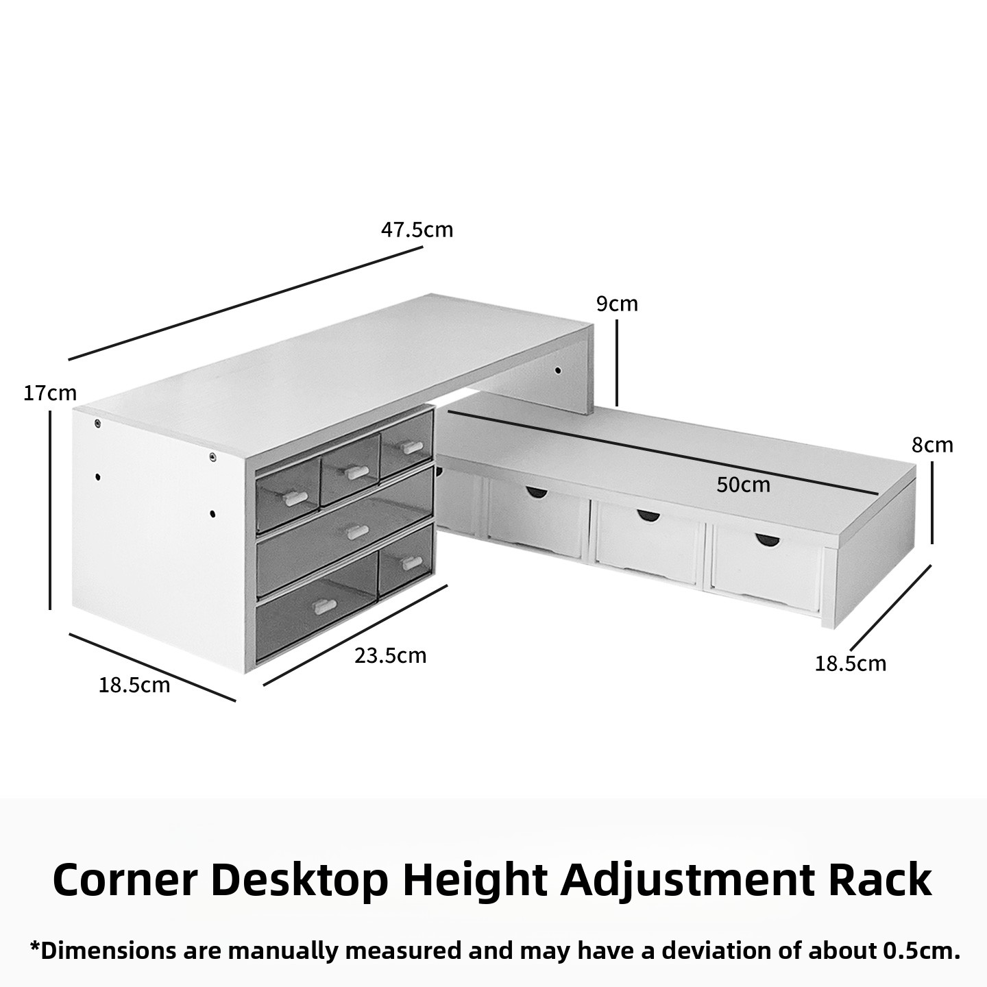 Desk Setup Corner - Elevating Desk Corner Setup Notebook Storage