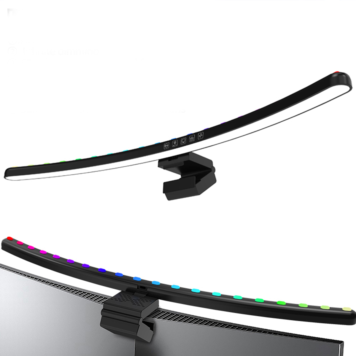 Ambient Light Bar Usb - TB-301SGS6 Curved/Straight Monitor Light Bar RGB