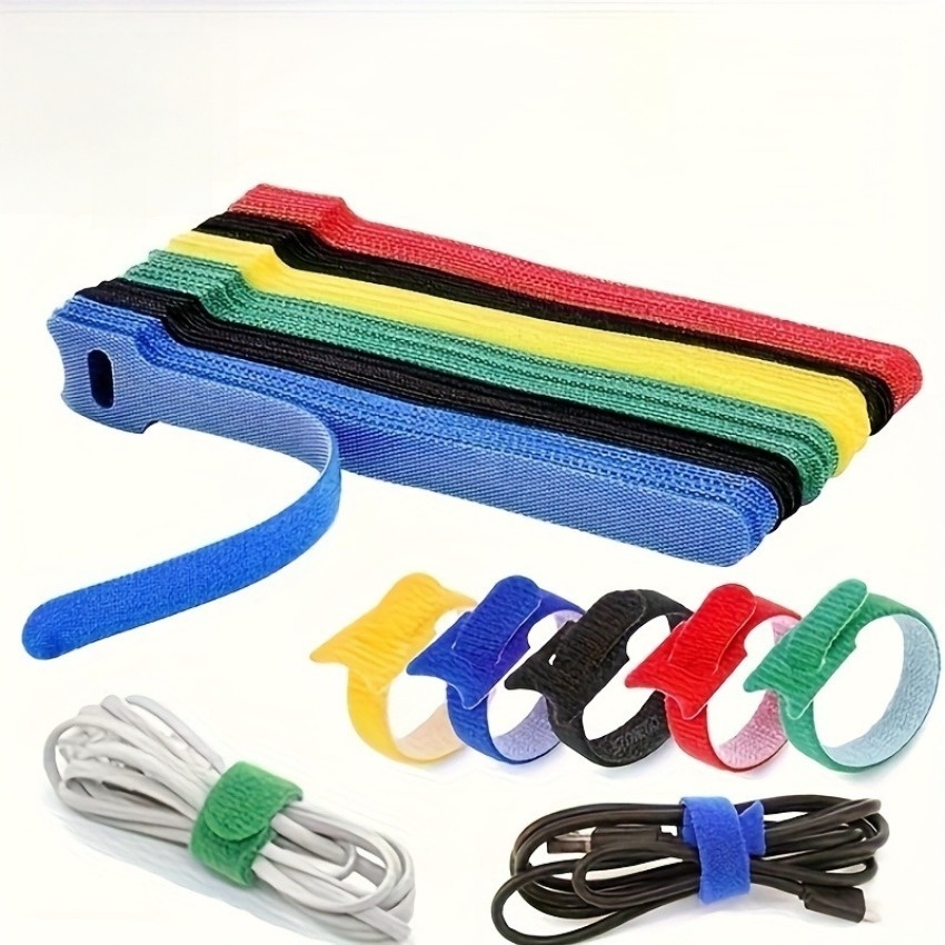 Cable Velcro Strap - 10pcs (mixed in 5 colors) Velcro