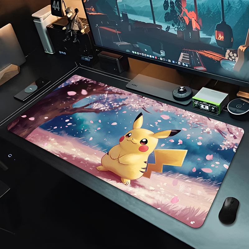 Desk Setup Cute - Anime Mouse Pad Cute Pikachu E-sports
