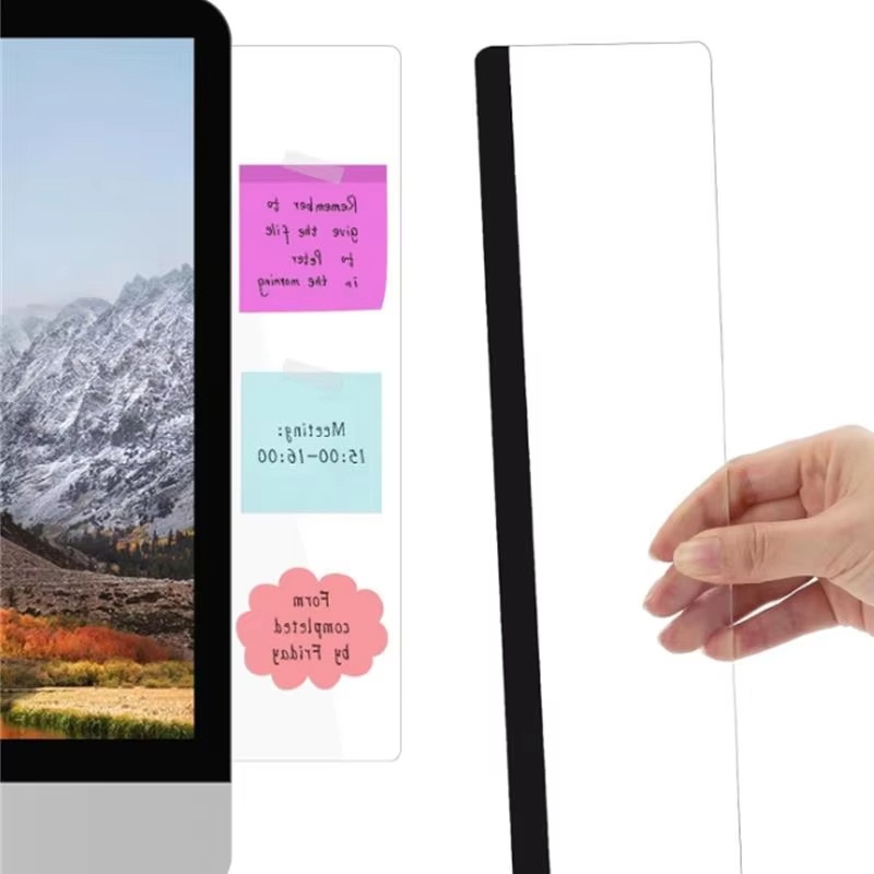 Sticky Memo Holder - Acrylic Computer Monitor Notes Monitor Message