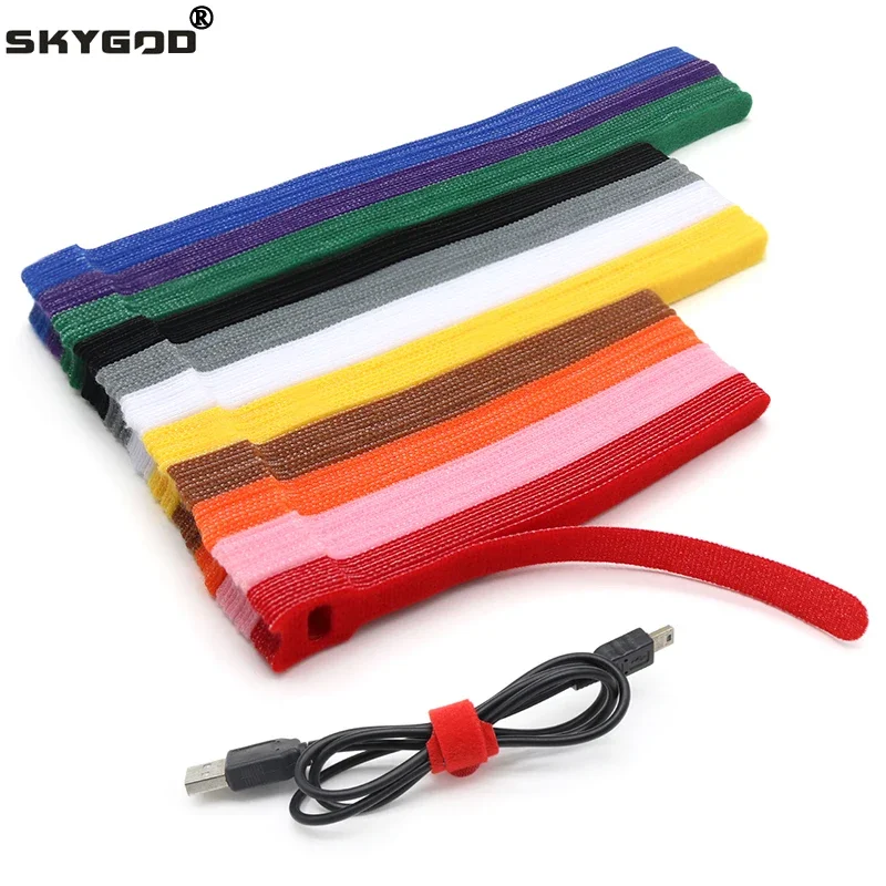 Cable Velcro Strap - 50/100pcs Releasable Cable Ties Plastics Fastening