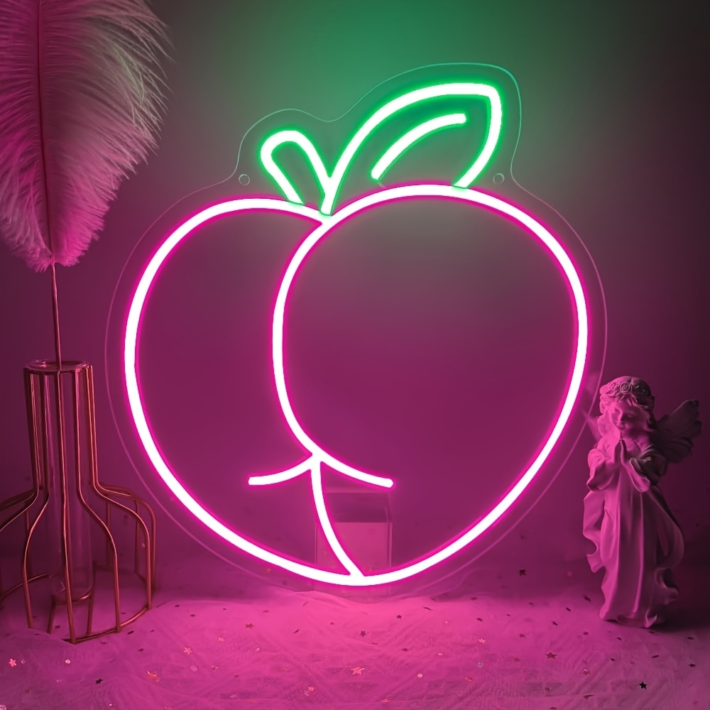 Ambient Light Bar Usb - Peach Pattern LED Neon Sign USB