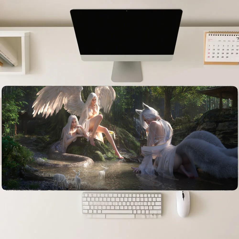 Forest girl Gaming Mats Extend - Desk Setup Girl recension och pris