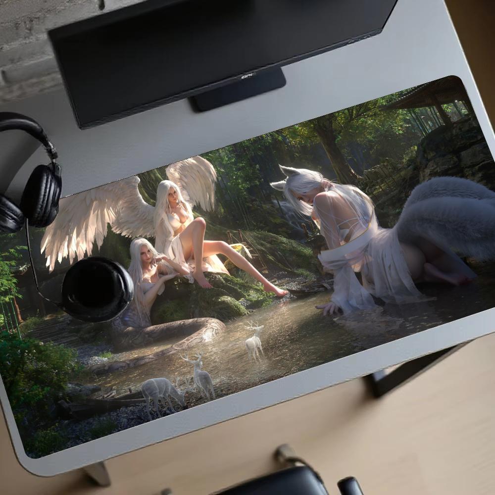 Forest girl Gaming Mats Extend - Desk Setup Girl recension och pris