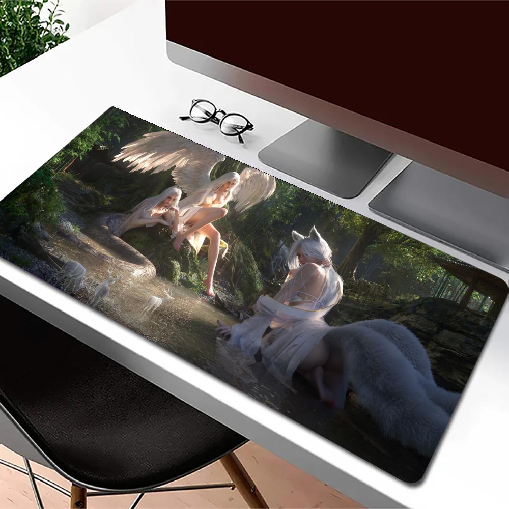 Forest girl Gaming Mats Extend - Desk Setup Girl recension och pris
