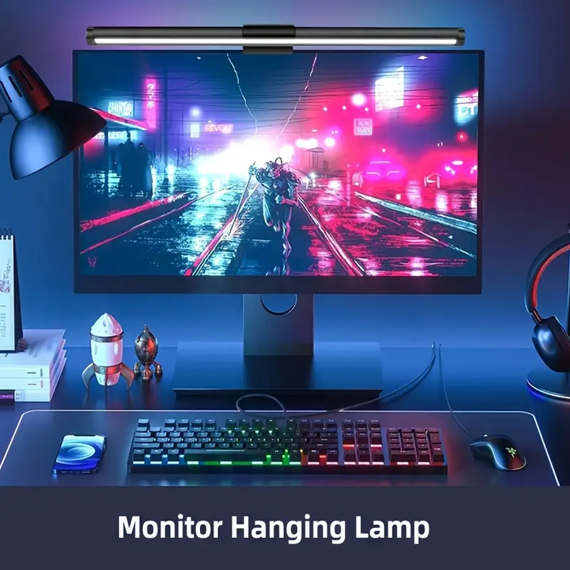 Stepless Dimming Hanging LED M - Yellow Desk Setup recension och pris