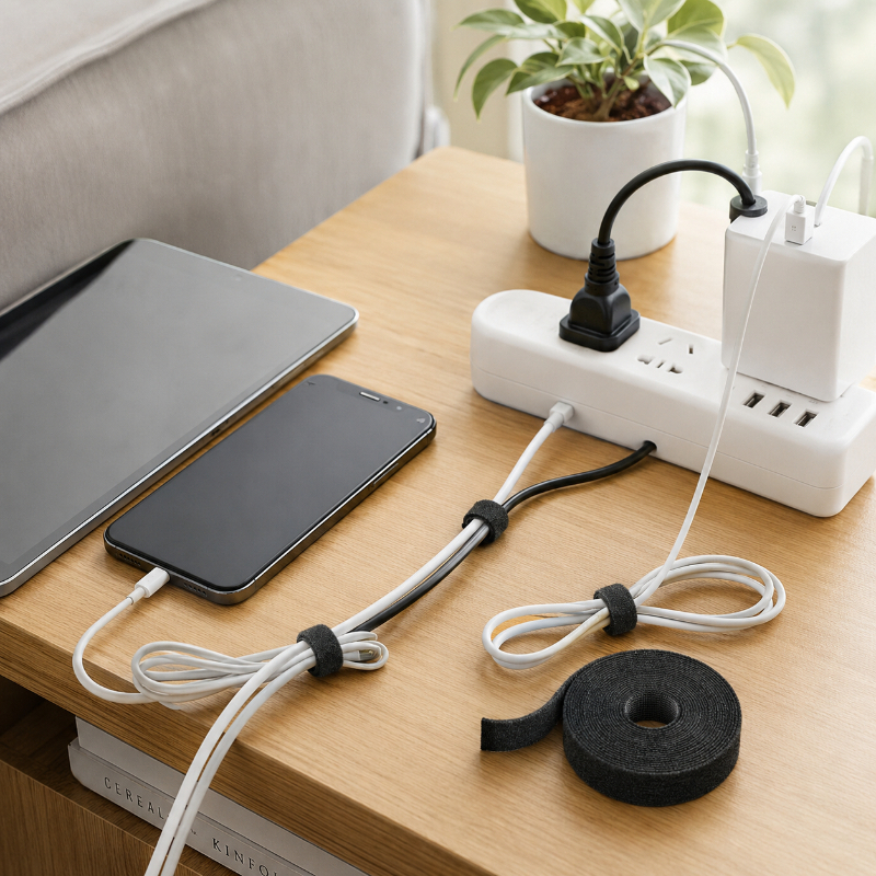 Adjustable Hook Loop Cable Bin - Cable Velcro Strap recension och pris