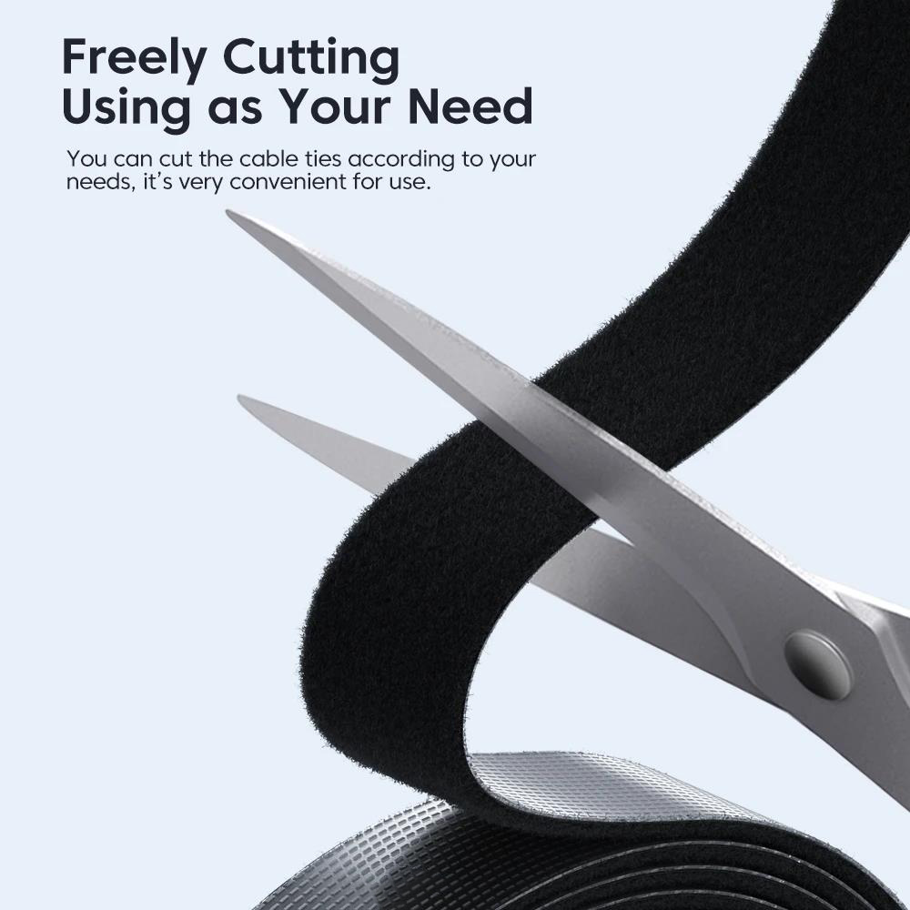 Adjustable Hook Loop Cable Bin - Cable Velcro Strap recension och pris