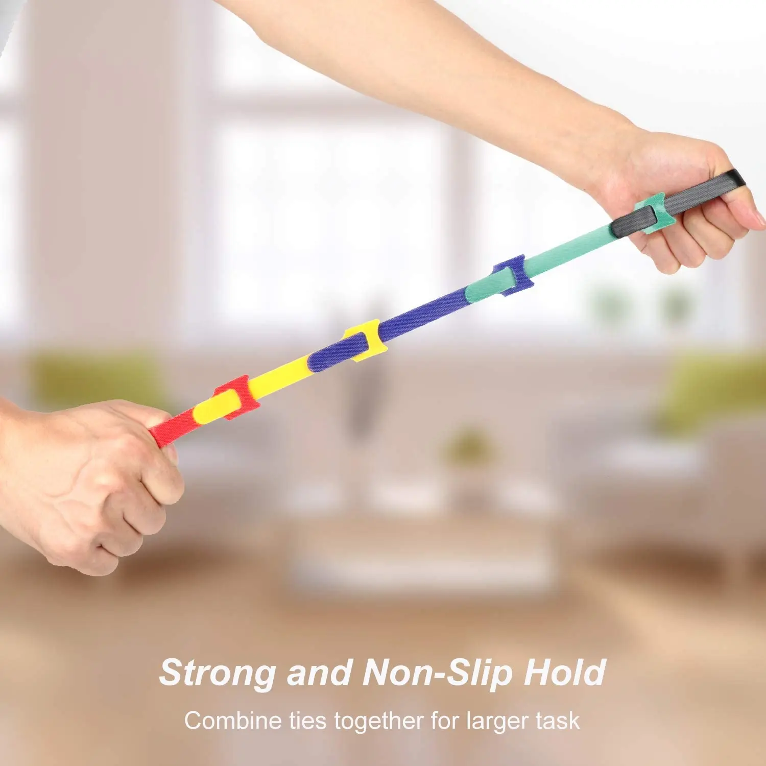 100pcs Releasable Cable Organi - Cable Velcro Strap recension och pris