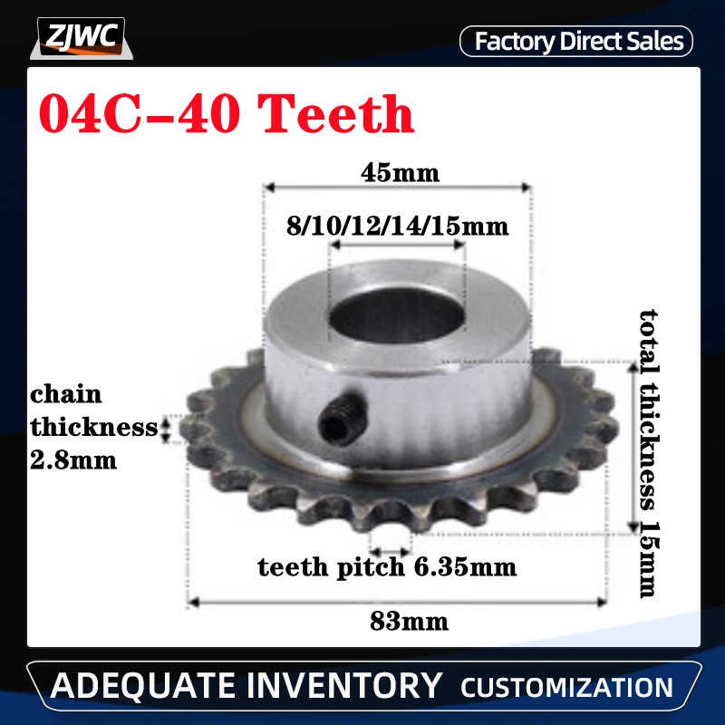 1pc 04C 40T Sprocket 40 Teeth  - Desk Setup Gear recension och pris