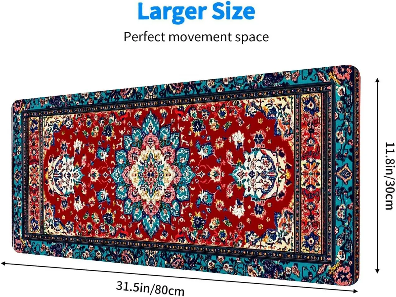 Stylish Ornate Persian Floral  - Desk Setup With Laptop recension och pris