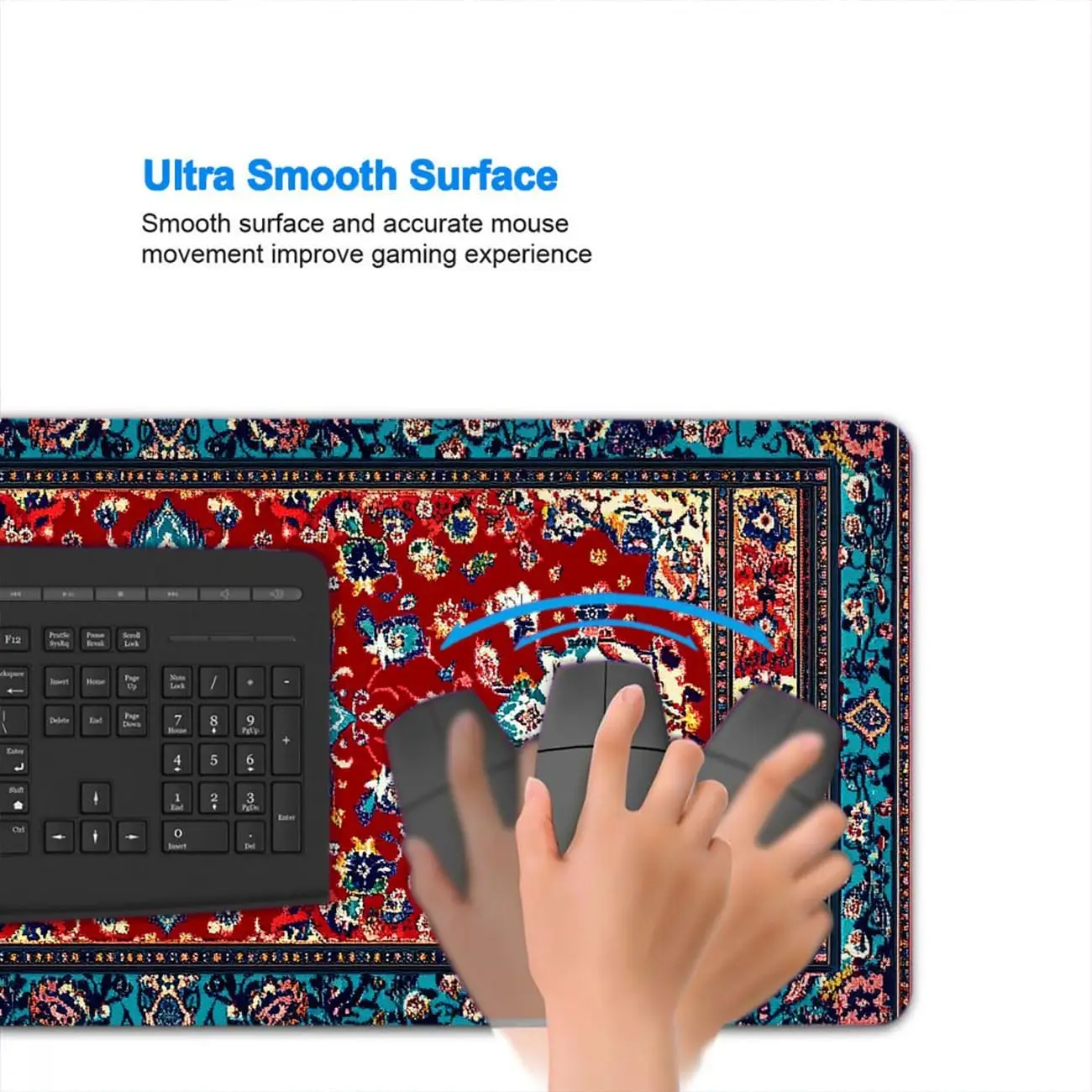 Stylish Ornate Persian Floral  - Desk Setup With Laptop recension och pris