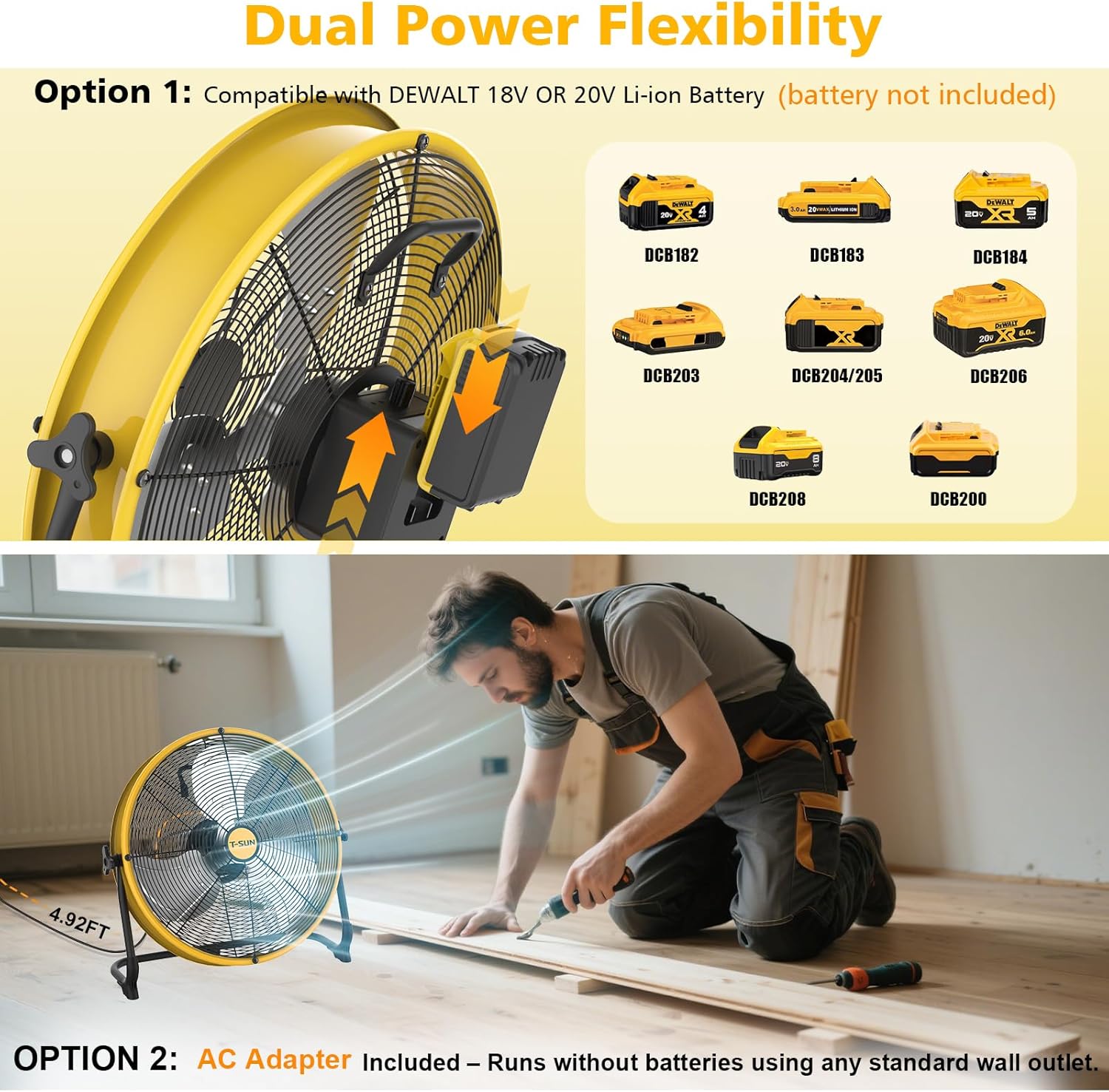 12/16 Inch Portable Fan Compat - Desk Setup Gear recension och pris