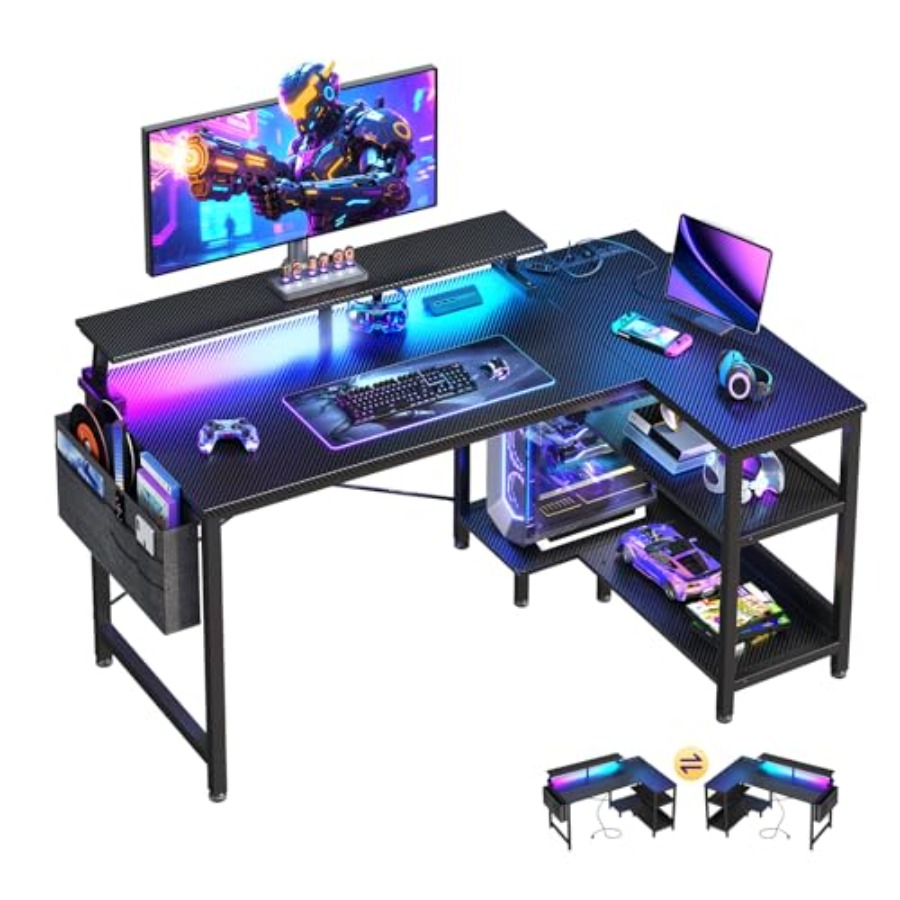 40 Inch Reversible L Shaped Ga - Desk Setup Corner recension och pris