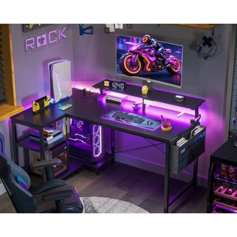 40 Inch Reversible L Shaped Ga - Desk Setup Corner recension och pris