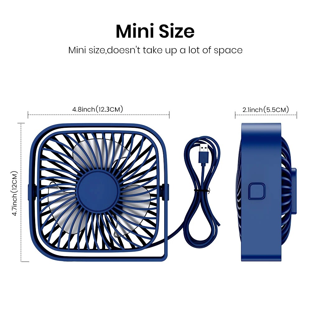 TOPK Mini Portable Fan,USB Des - Desk Setup Gear recension och pris