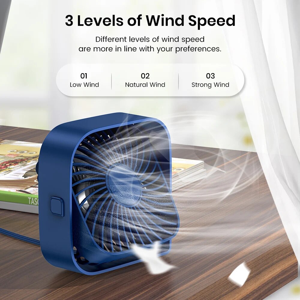 TOPK Mini Portable Fan,USB Des - Desk Setup Gear recension och pris