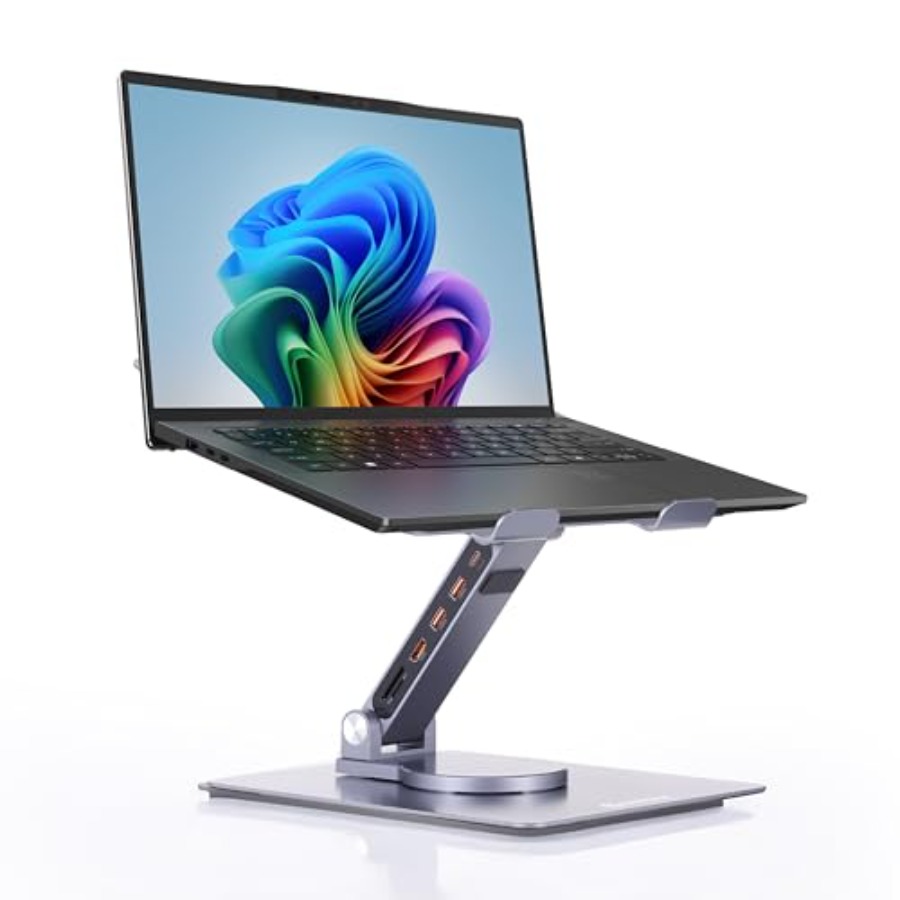 Desk setup laptop stand with a - Desk Setup With Laptop recension och pris