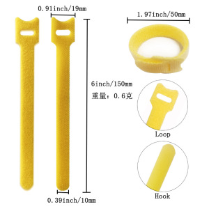 10Pcs Cord Ties Self-adhesive  - Cable Velcro Strap recension och pris