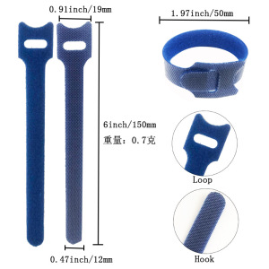 10Pcs Cord Ties Self-adhesive  - Cable Velcro Strap recension och pris