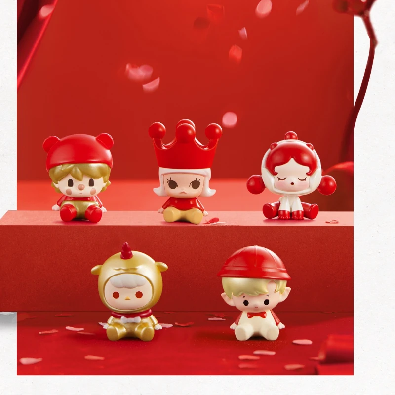 Popmart Pop Bean Happy New Yea - Desk Setup Kawaii recension och pris