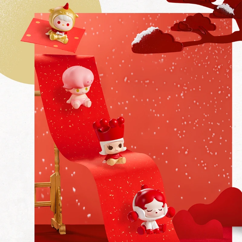 Popmart Pop Bean Happy New Yea - Desk Setup Kawaii recension och pris