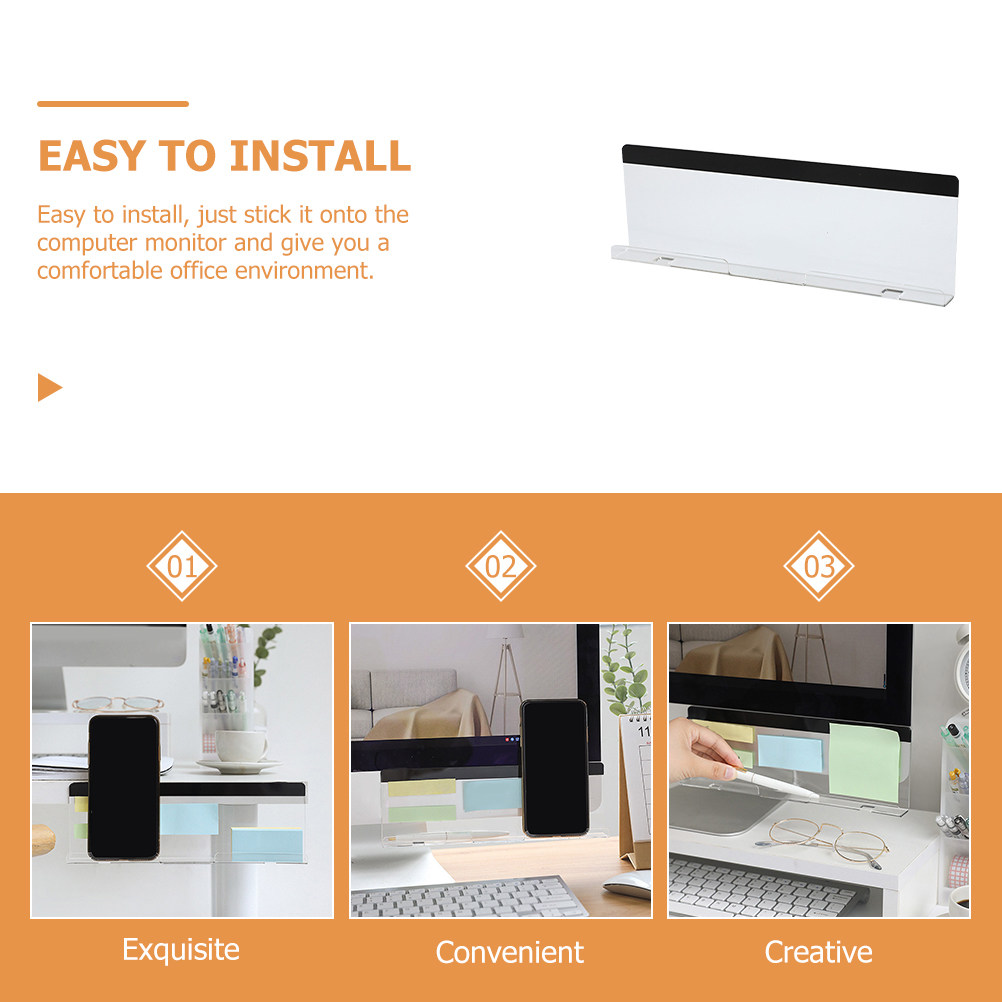 Monitor Memo Board Transparent - Sticky Memo Holder recension och pris