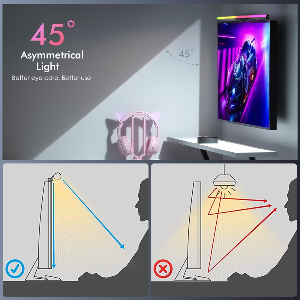 Screen Hanging Lamp Monitor Li - Desk Setup Gear recension och pris
