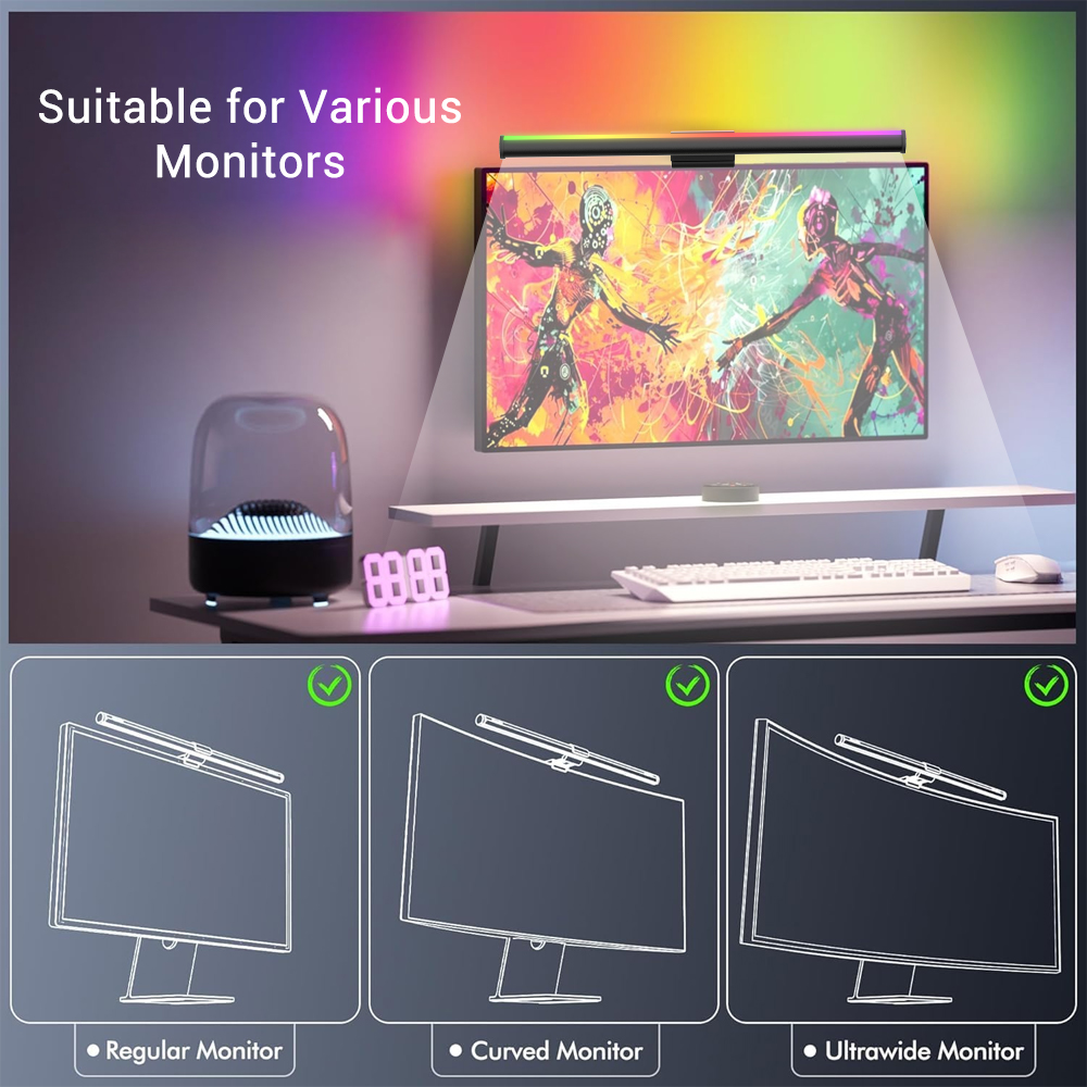 Screen Hanging Lamp Monitor Li - Desk Setup Gear recension och pris