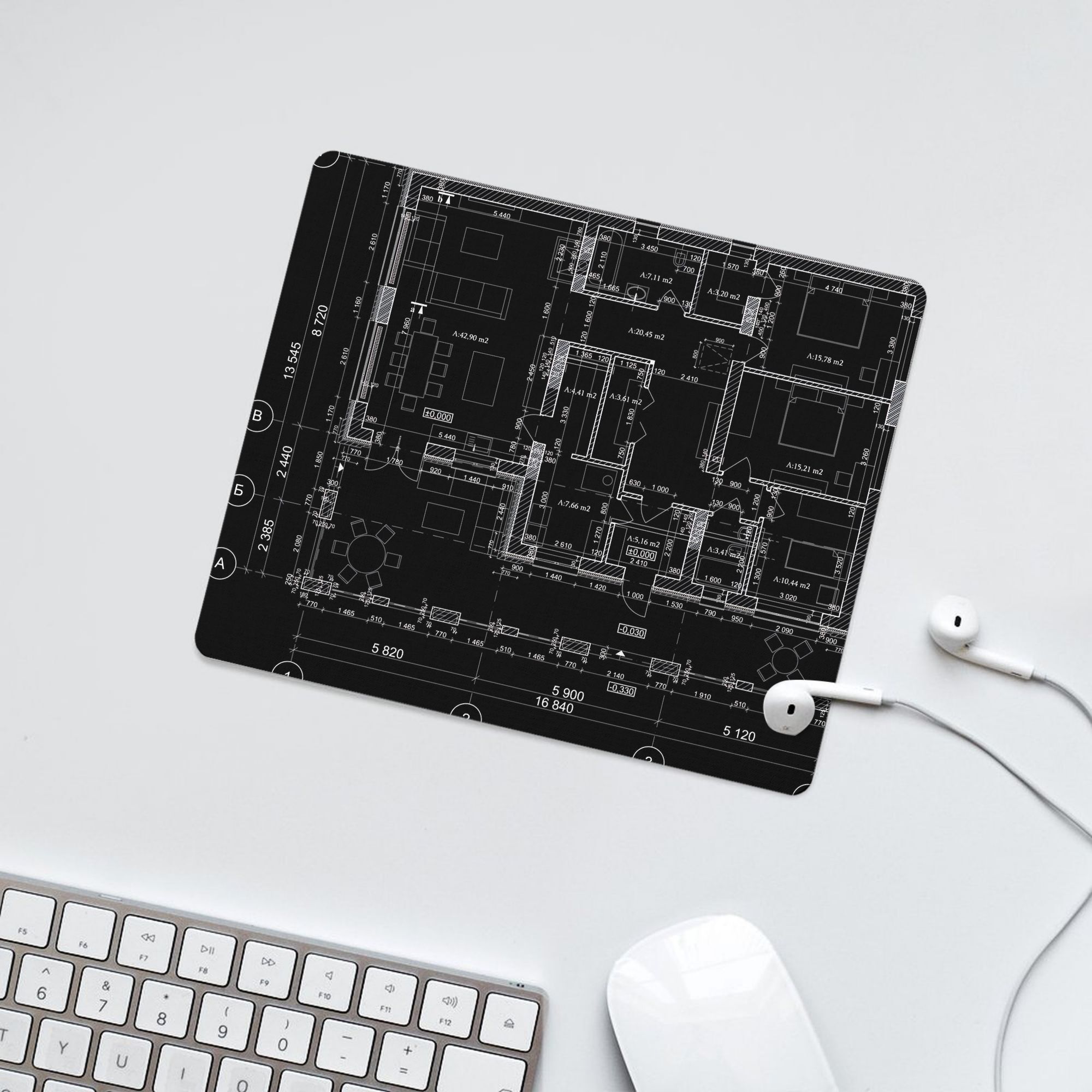 Detailed Architectural Private - Desk Setup Layout recension och pris