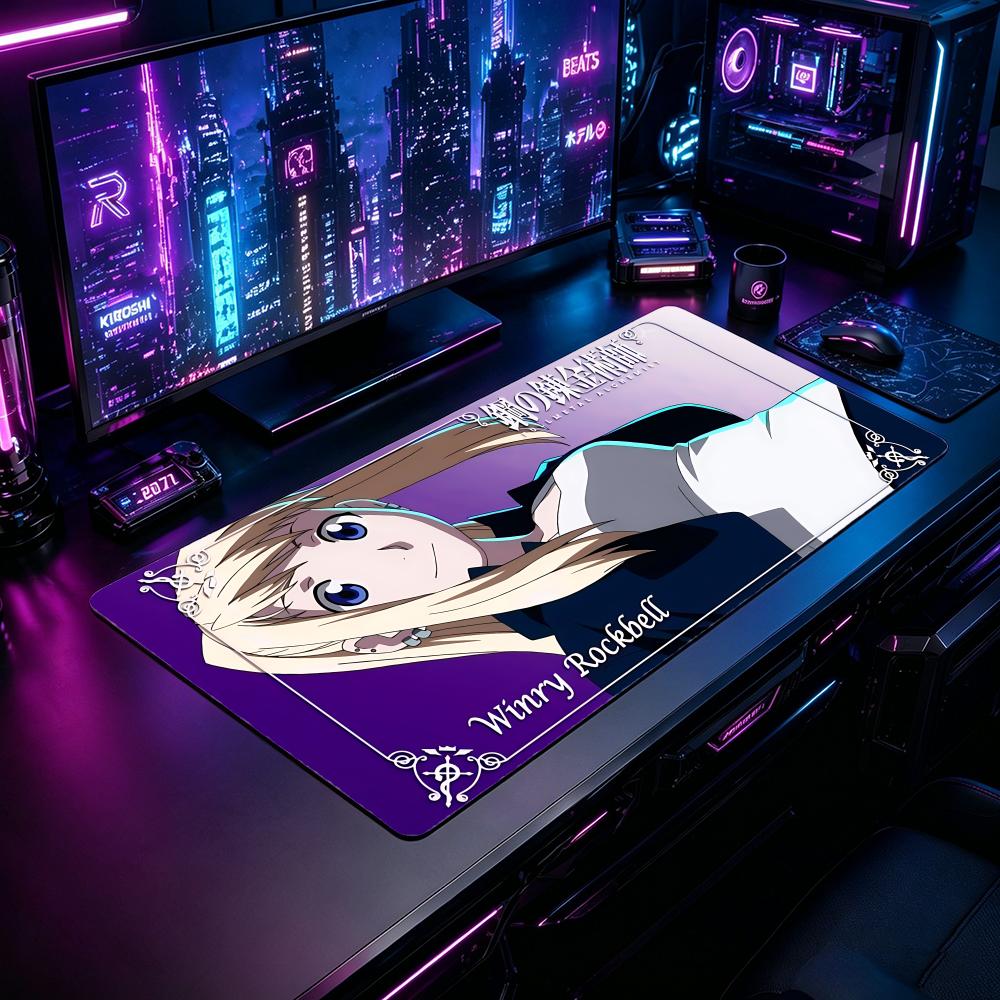 Gaming Mouse Pad FFullmetal Al - Desk Setup With Laptop recension och pris