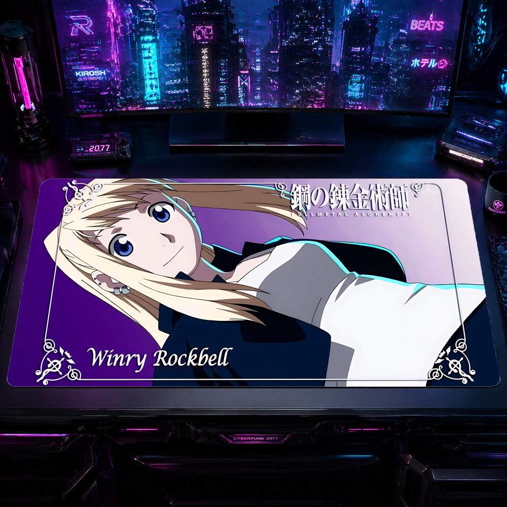 Gaming Mouse Pad FFullmetal Al - Desk Setup With Laptop recension och pris