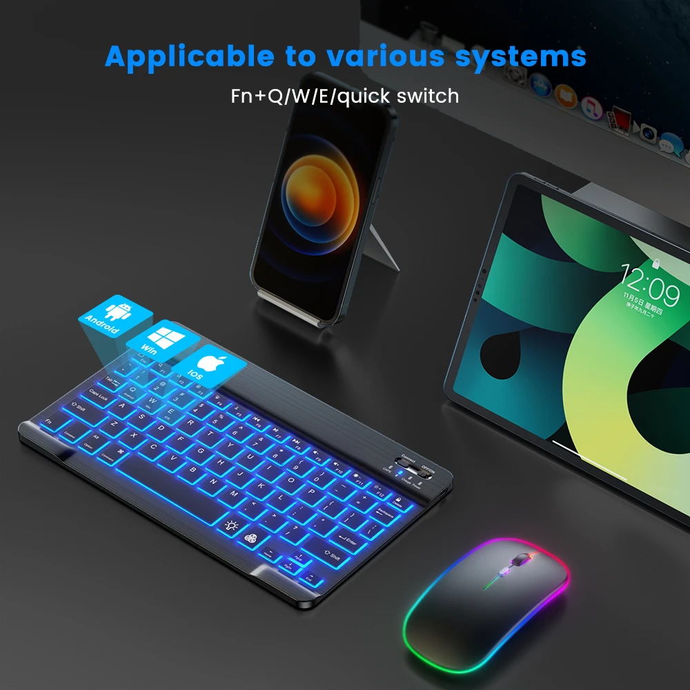 READ YYEAH RGB Backlit Bluetoo - Desk Setup Keyboard recension och pris