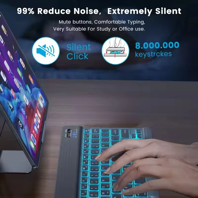 READ YYEAH RGB Backlit Bluetoo - Desk Setup Keyboard recension och pris