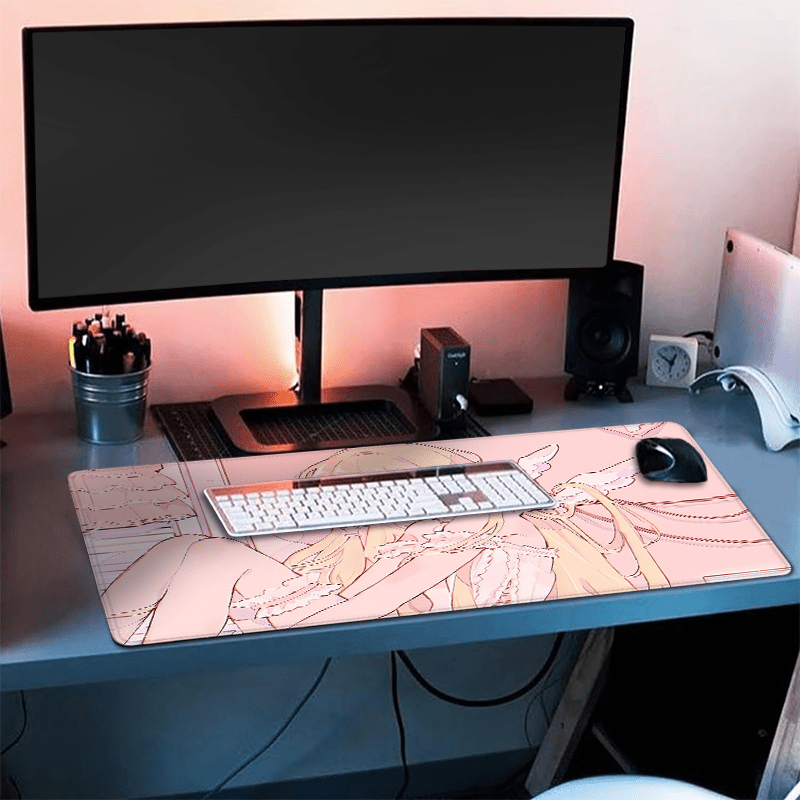 Kawaii Cute Angel Girl Mouse P - Desk Setup Girl recension och pris
