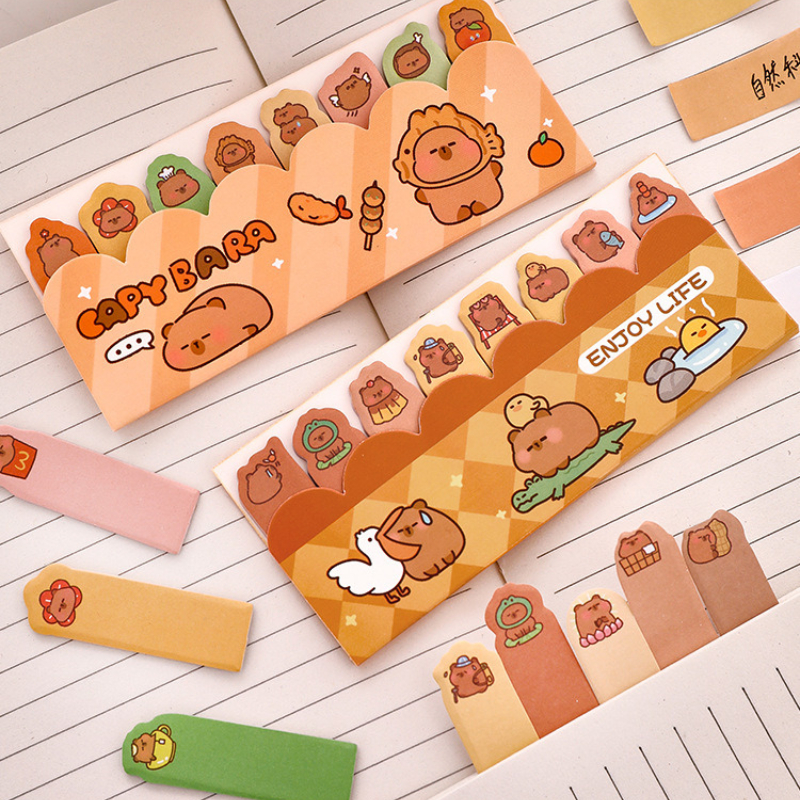 Kawaii Capybara Standing in Li - Sticky Memo Holder recension och pris