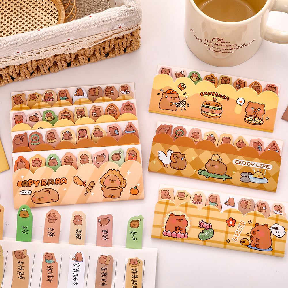 Kawaii Capybara Standing in Li - Sticky Memo Holder recension och pris