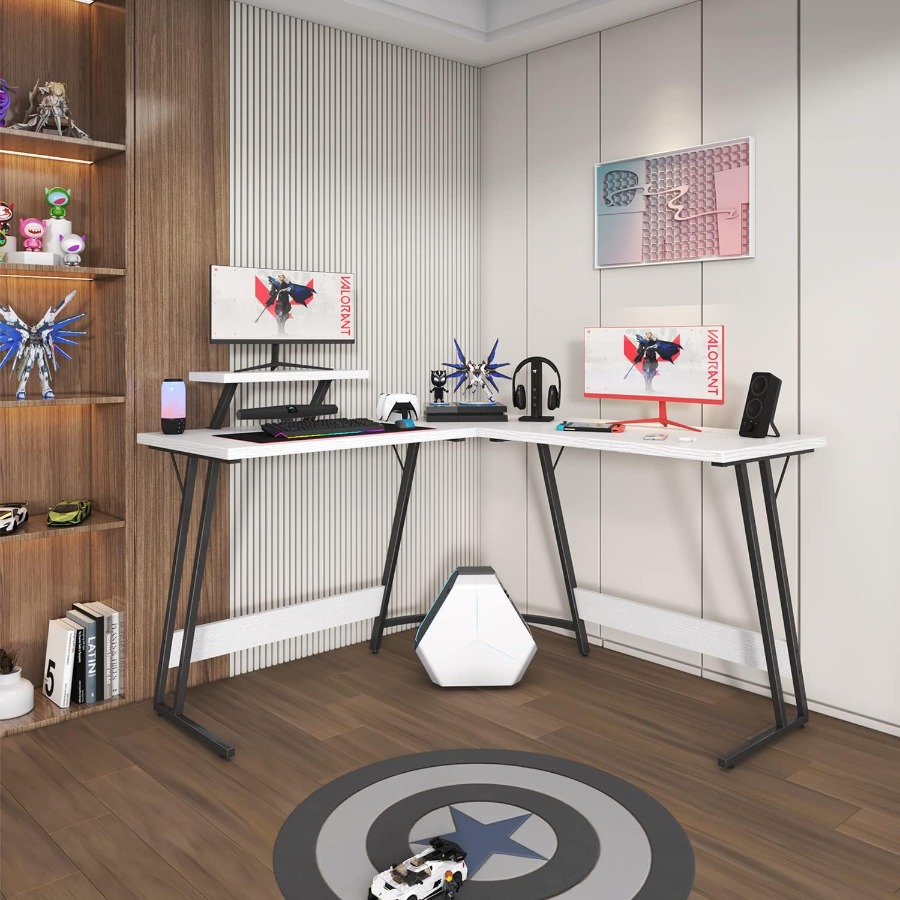 L Shaped Gaming Desk with Larg - Desk Setup Corner recension och pris