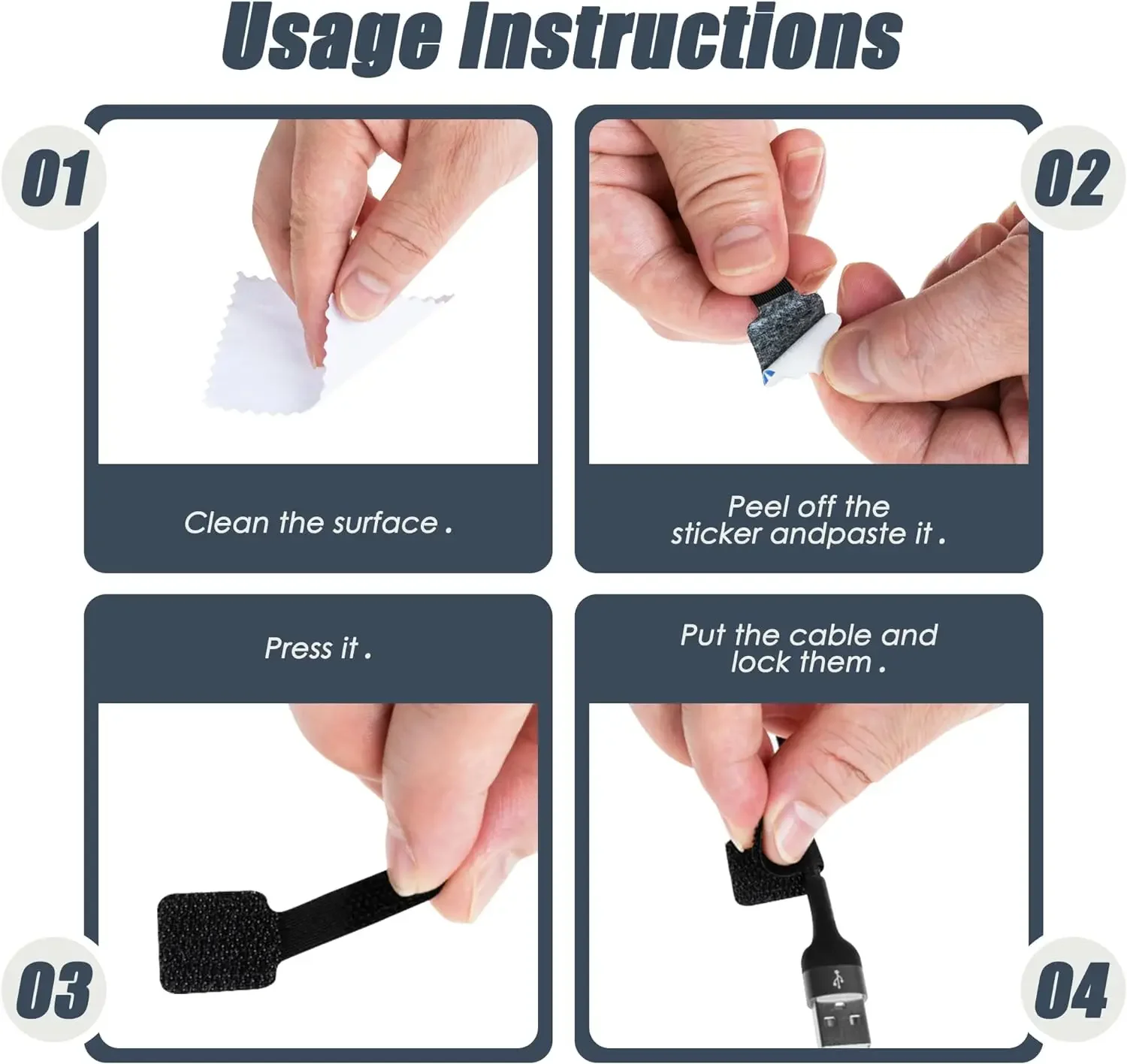 New Reusable Cable Ties Velcro - Cable Velcro Strap recension och pris