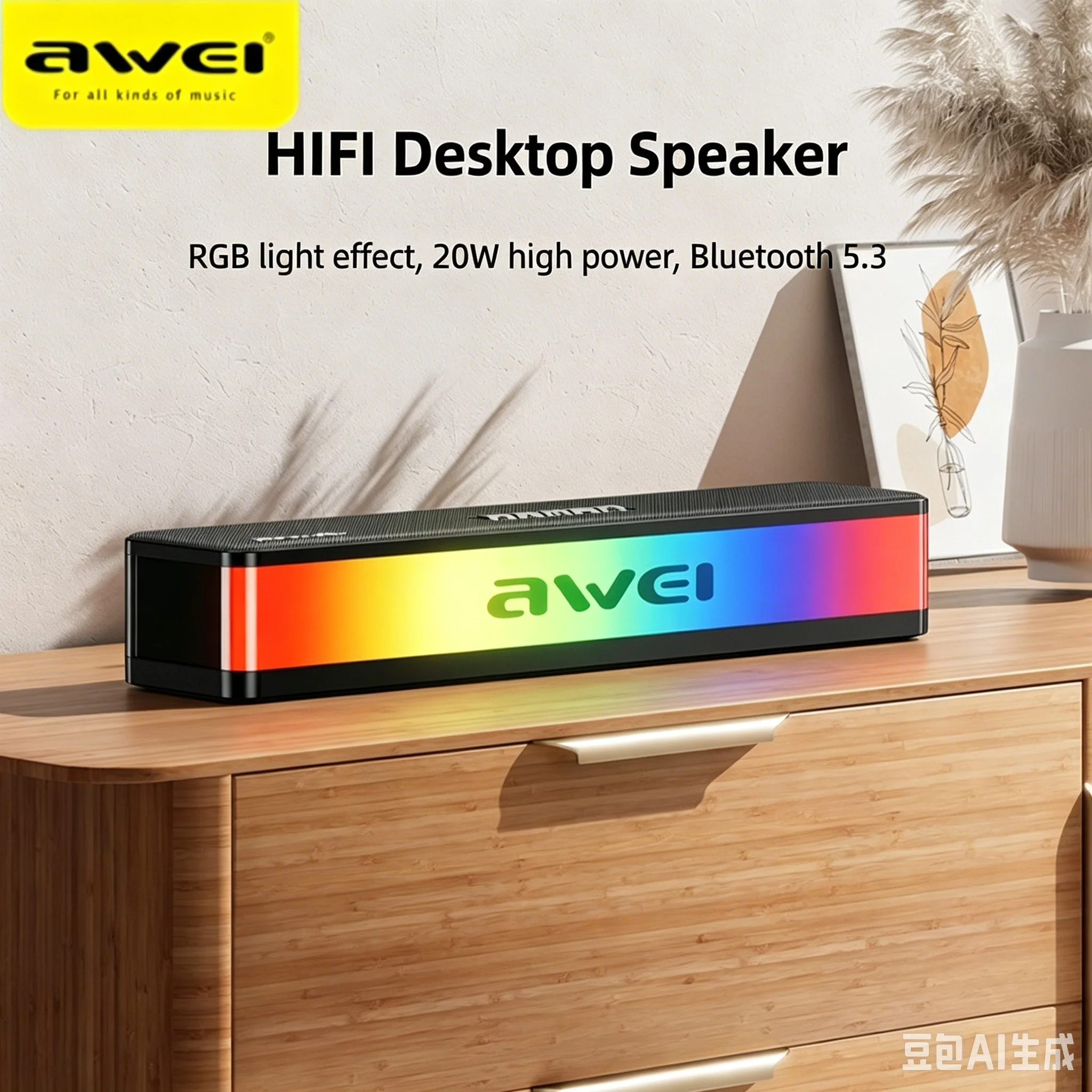 Wireless Bluetooth Desktop Sou - Ambient Light Bar Usb recension och pris