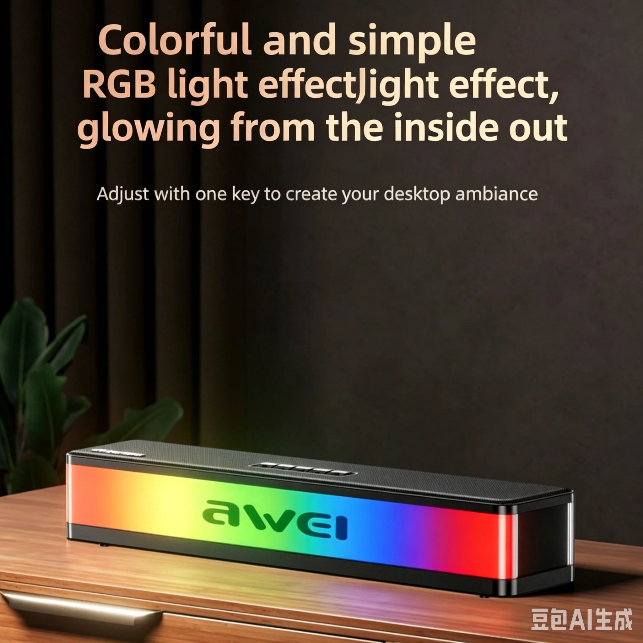 Wireless Bluetooth Desktop Sou - Ambient Light Bar Usb recension och pris