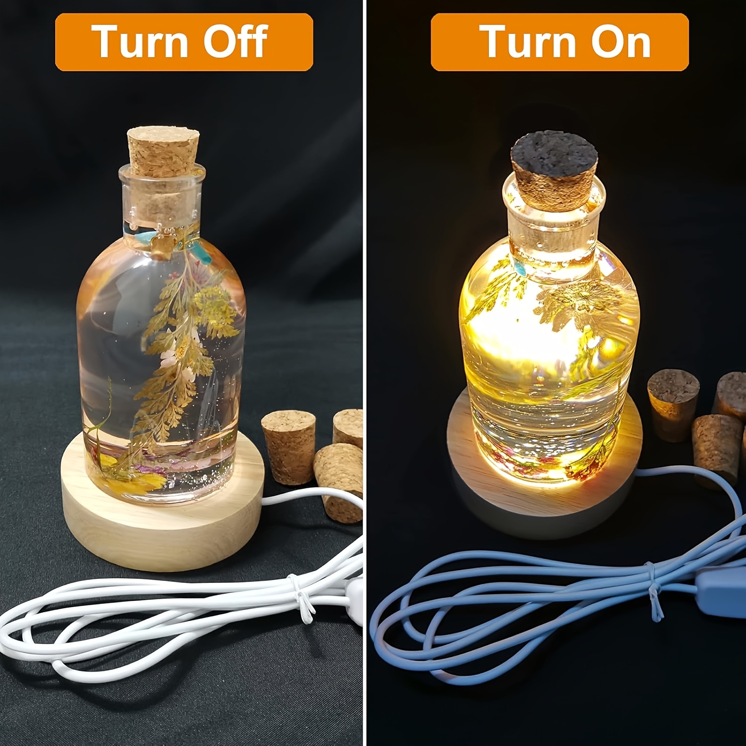 Drift Bottle Light Resin Mold  - Desk Setup At Home recension och pris