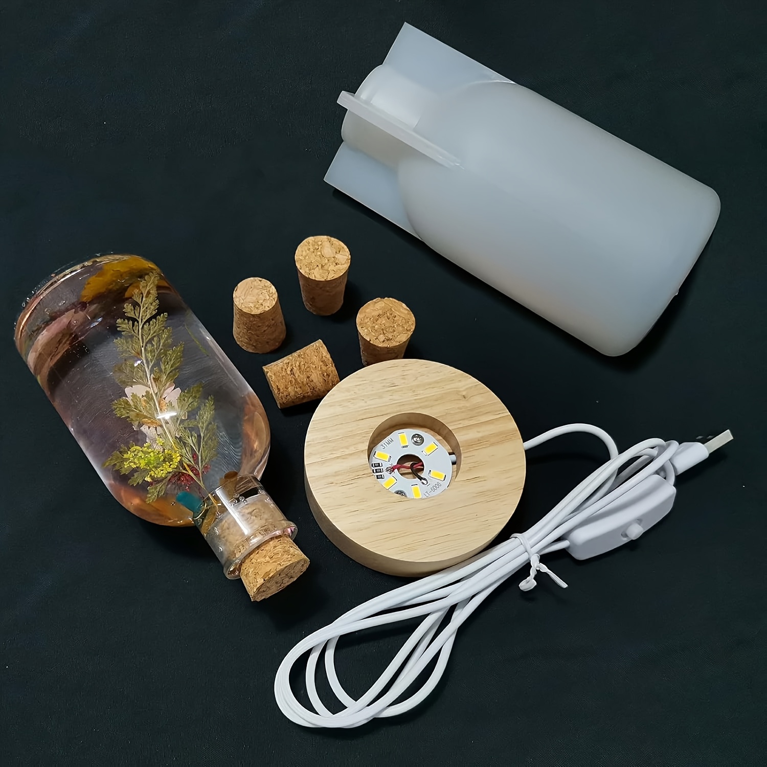Drift Bottle Light Resin Mold  - Desk Setup At Home recension och pris