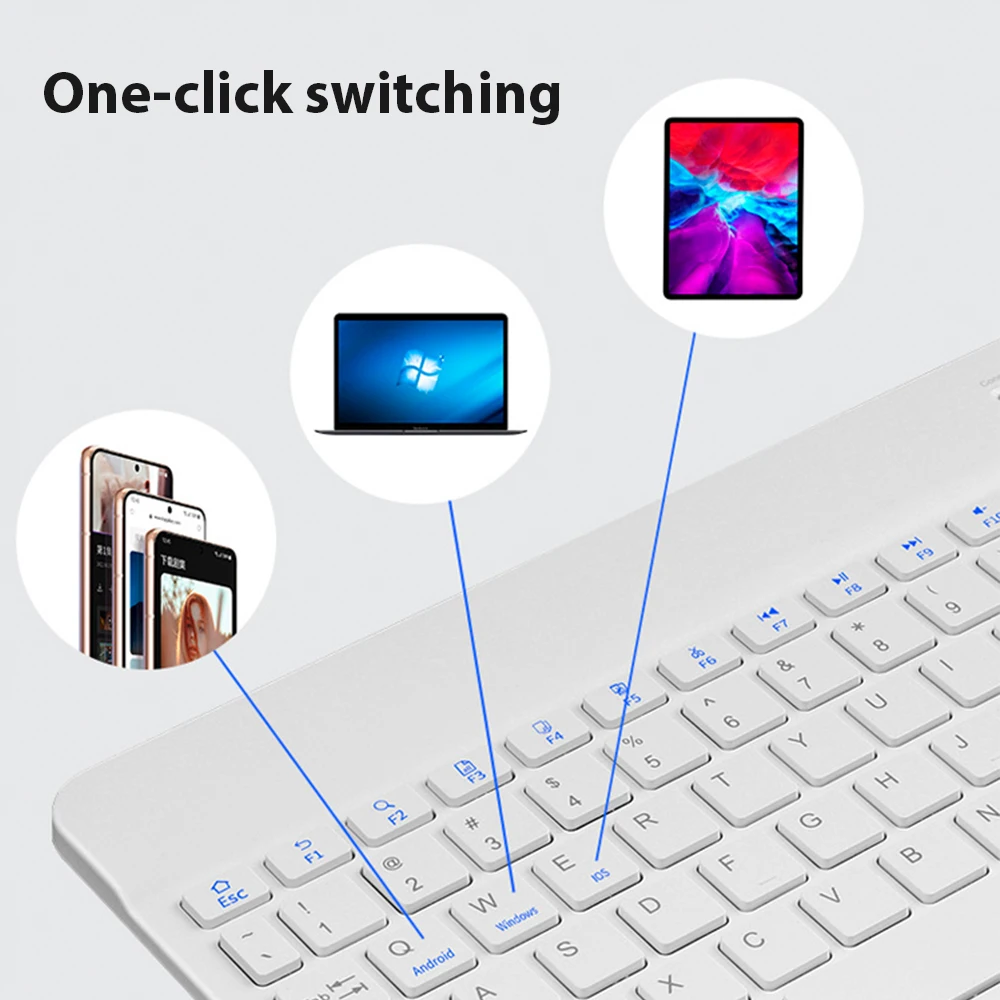 Universal Wireless Bluetooth K - Desk Setup Keyboard recension och pris