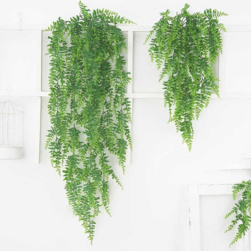 2/4PCS Green Artificial Plants - Desk Setup At Home recension och pris