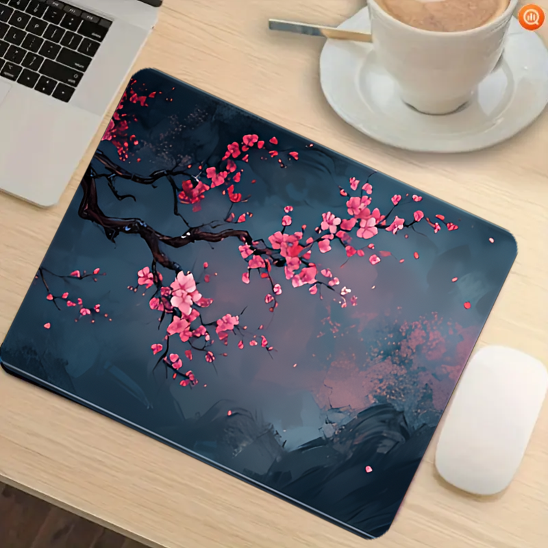 Night Cherry Blossom gaming mo - Rubber Mat Desk recension och pris