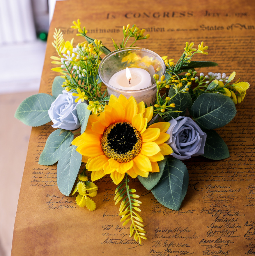 Simulation Sunflower Wreath Ca - Desk Setup At Home recension och pris