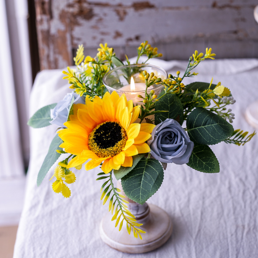 Simulation Sunflower Wreath Ca - Desk Setup At Home recension och pris